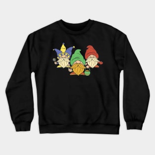 Gnomes dressed for mardi gras Crewneck Sweatshirt